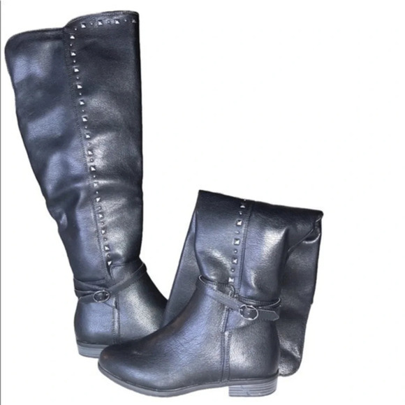 Rialto Ferrell Over The Knee Black Boots Size 6 - Picture 12 of 16